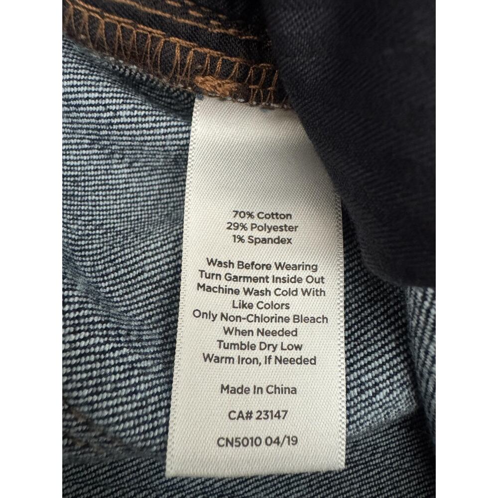 Talbots Flawless Girlfriend Jeans Womens 16W Blue High Rise Cuffed Crop Stretch - Picture 7 of 8